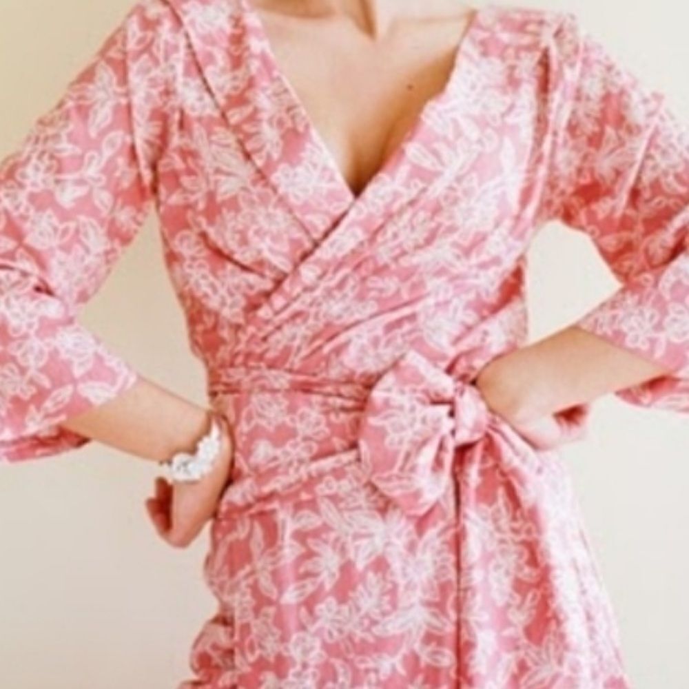 Plum Pretty Sugar Wrap Dress Pink XL